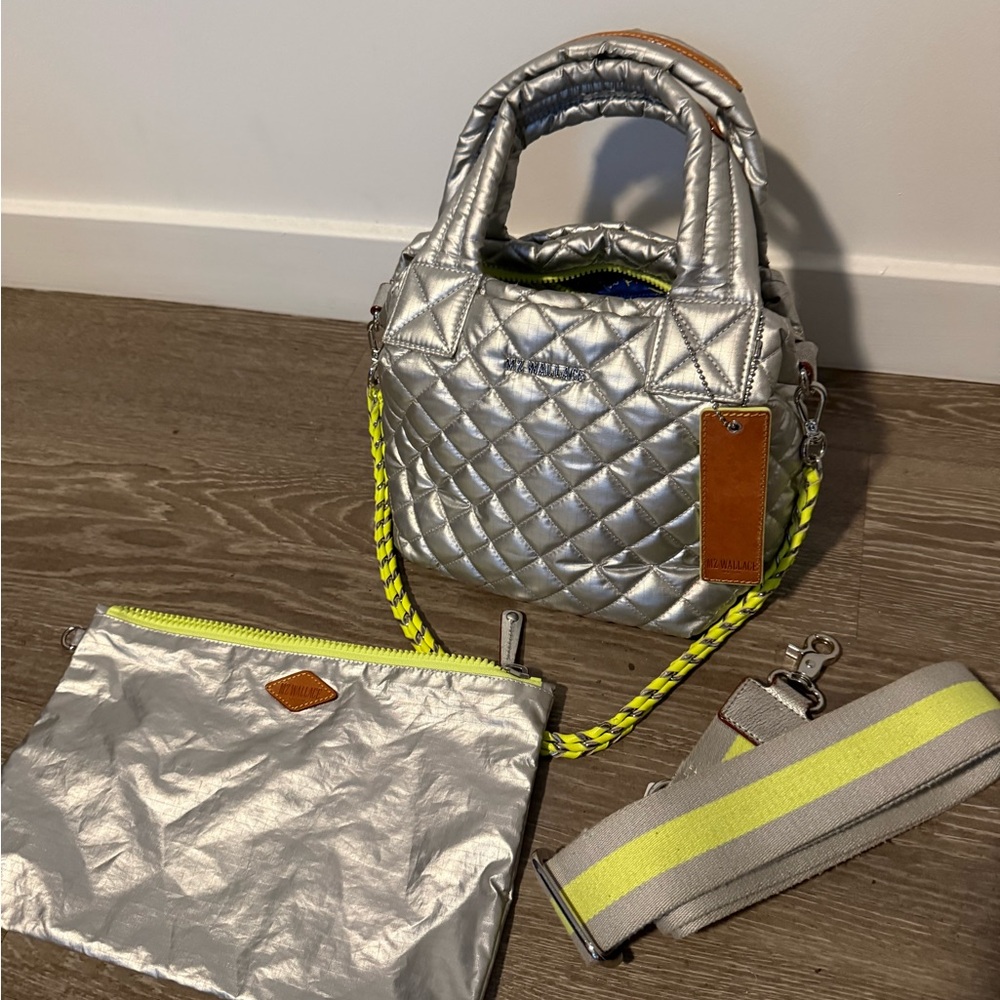 MZ WALLACE x BeEyeConic Silver Mini Metro (Limited Edition) - Picture 2 of 9